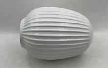 Load image into Gallery viewer, Kahler Hans Christian Bauer White Ribbed Collectible Ceramic Home Decor Vase