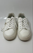 Load image into Gallery viewer, Disney Womens White Gold Leather Lace-Up Mickey Mouse Sneaker Shoes Size 10