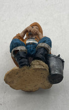 Load image into Gallery viewer, Old Salt Fisherman Decorative Collectible Blue Jacket Bucket Figurine