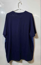 Load image into Gallery viewer, U.S. Polo Assn. Mens Blue Striped Cotton Short Sleeve Crew Neck T-Shirt Size XXL
