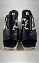 Load image into Gallery viewer, Karl Lagerfeld Womens Cree Black Wedge Heel Espadrille Mule Sandals Size 7 M