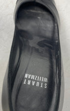 Load image into Gallery viewer, Stuart Weitzman Womens Black Leather Slip-On High Block Pump Heels Size 35
