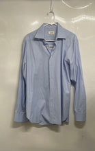 Load image into Gallery viewer, Neiman Marcus Mens Light Blue Cotton Collared Long Sleeve Button-Up Shirt Sz 42