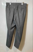 Load image into Gallery viewer, Van Heusen Mens Gray Striped Slash Pockets Straight Leg Dress Pants Size 34x32