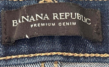 Load image into Gallery viewer, Banana Republic Womens Blue Premium Denim High-Rise Button Front Skinny Jeans 27