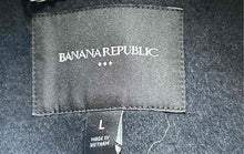 Load image into Gallery viewer, Banana Republic Womens Black Pockets Double-Breasted Overcoat Size L With Tag
