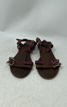 Load image into Gallery viewer, AGL Attilio Giusti Leombruni Womens Brown Red Slingback Sandals Size EUR 39