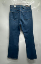 Load image into Gallery viewer, Express Womens Blue Denim Medium Wash Stretch Bootcut Leg Jeans Size 12/R W/ Tag