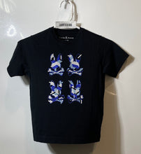 Load image into Gallery viewer, Psycho Bunny Boys Black Pima Cotton Short Sleeve Graphic T-Shirt Size 7-8/S