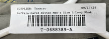 Load image into Gallery viewer, Buffalo By David Bitton Mens Khaki Short Sleeve Utility Button-Up Shirt Size L