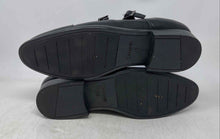 Load image into Gallery viewer, Tahari Mens Black Leather Cap Toe Monk Strap Dress Shoes Size 12
