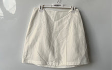 Load image into Gallery viewer, Cos Womens White Regular Fit Side-Zip Short Mini Skirt Size 8