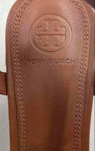 Load image into Gallery viewer, Authentic Tory Burch Womens Laurel Brown Gold-Tone Ankle Strap Sandals 7M Worn
