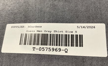 Load image into Gallery viewer, Guess Mens Gray Collared Long Sleeve Button-Up Shirt Size Small