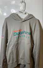 Load image into Gallery viewer, Nike Mens Gray Miami Dolphins Cotton Long Sleeve Pockets NFL Football Hoodie S