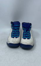 Load image into Gallery viewer, Nike Boys Air Jordan 10 Retro 310806-107 White Leather Basketball Shoes Size 7Y
