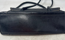 Load image into Gallery viewer, Giani Bernini Womens Black Leather Inner Pockets Double Handle Shoulder Bag