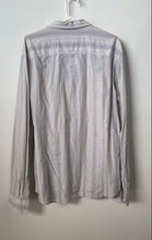 Load image into Gallery viewer, Armani Exchange Mens Light Gray Striped Long Sleeve Button-Up Shirt Size XL