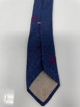 Load image into Gallery viewer, Christian Dior Mens Blue Paisley Print Silk Adjustable Long Formal Designer Tie