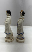 Load image into Gallery viewer, Vintage Holland Mold Chinese Emperor And Empress Porcelain Figurines 2 Pcs
