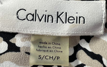 Load image into Gallery viewer, Calvin Klein Womens Black Beige Animal Print Sleeveless Round Neck Tank Top Sz S