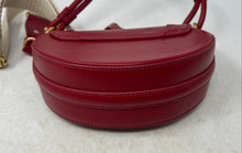 Load image into Gallery viewer, Zara Womens Red Faux Leather Adjustable Strap Magnetic Flap Crossbody Bag