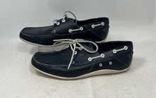 Load image into Gallery viewer, Lacoste Mens Marina Navy Blue White Suede Lace-Up Sneaker Shoes Size 10.5