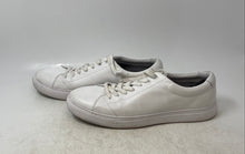 Load image into Gallery viewer, Boss Mens White Leather Lace-Up Round Toe Low Top Sneaker Shoes Size EUR 44