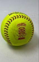 Load image into Gallery viewer, Rawlings Dream Seam Fast Pitch Yellow Red Stitching Pro Softball