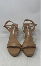 Load image into Gallery viewer, Gianni Bini Womens Lillet Beige Leather Open Toe Buckle Platform Heels Size 10M
