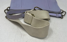 Load image into Gallery viewer, Madewell Womens Purple Leather Adjustable Strap Zip Top Carabiner Crossbody Bag