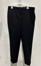 Load image into Gallery viewer, Arturo Calle Mens Black Flat Front Pockets Straight Leg Dress Pants Size 38R
