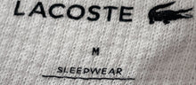 Load image into Gallery viewer, Lacoste Mens White Long Sleeve Crew Neck Sleepwear Sleepshirt Size Medium