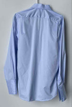 Load image into Gallery viewer, William Cheng & Son Mens Blue Long Sleeve Collared Dress Shirt Size 38