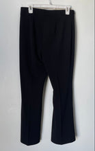 Load image into Gallery viewer, NYCC Womens Black Flat Front Straight Leg Belted Casual Trouser Pants Size 8