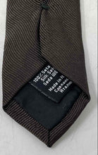 Load image into Gallery viewer, Hugo Boss Mens Brown Silk Formal Adjustable Designer Pointed Tie