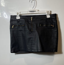 Load image into Gallery viewer, Zara Womens Black Denim Zipped Pocket Stretch Short Mini Skirt Size 10