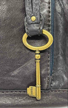Load image into Gallery viewer, Authentic Fossil Womens Carson Black Leather Inner Pocket Crossbody Bag Stained