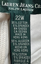 Load image into Gallery viewer, Lauren Jeans Co. Womens Beige Denim 5-Pocket Design Straight Jeans Size 22W