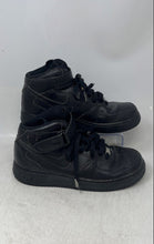 Load image into Gallery viewer, Nike Womens Air Force 1 Mid 07 Black Leather Lace-Up Sneaker Shoes Size 9