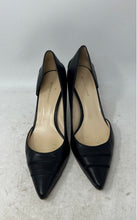 Load image into Gallery viewer, Etienne Aigner Womens Black Leather Slip-On Pointed Toe D'Orsay Heels Size 10