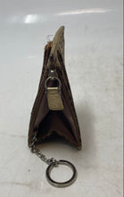 Load image into Gallery viewer, Coach Womens Brown Signature Canvas Leather Trim Mini Skinny Id Case Wallet