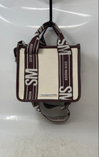 Load image into Gallery viewer, Steve Madden Womens Ivory Brown Inner Pockets Adjustable Strap Crossbody Bag