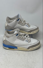 Load image into Gallery viewer, Nike Kids Air Jordan 3 Retro DM0967-101 White Blue Sneaker Shoes Size 7Y