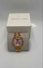 Load image into Gallery viewer, Michael Kors Women's Ritz Watch MK6493 Rose Gold and Ivory Pearl With Box (NCL)