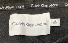 Load image into Gallery viewer, Calvin Klein Jeans Womens Black Long Sleeve Cropped Pullover Hoodie Size L