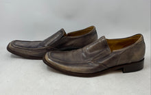 Load image into Gallery viewer, Giancarlo Cecarici Mens Dark Brown Leather Slip-On Loafer Shoes Size 45