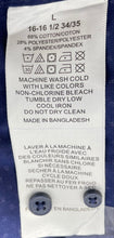Load image into Gallery viewer, Lucky Brand Mens Blue Long Sleeve Slim Fit Dress Shirt Size L 16-16.5 34/35