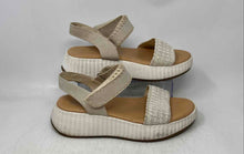 Load image into Gallery viewer, Dolce Vita Womens Finesse Beige Open Toe Hook & Loop Platform Sandals Size 10