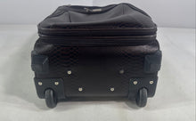 Load image into Gallery viewer, Yukdragon Unisex Brown Snakeskin Pattern Faux Leather Exotic Travel Suitcase